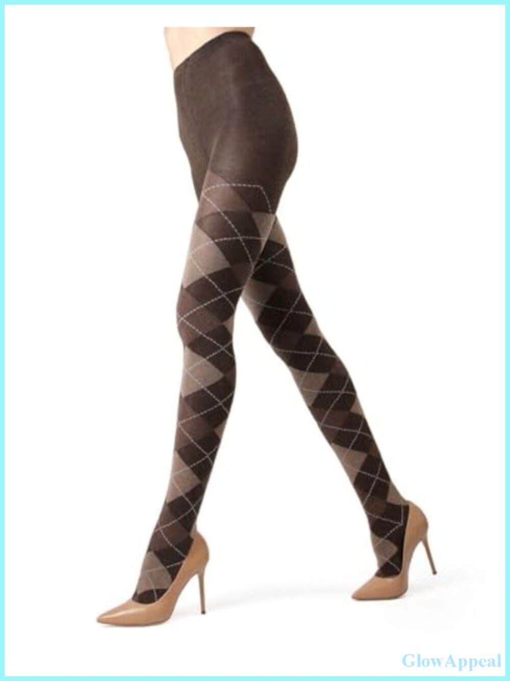 Argyle Sweater Tights for Women, Regular and Plus Size